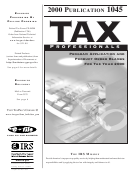 Publication 1045 - Tax Professionals - Program Application And Product Order Blanks - 2000