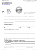 Registration Of Foreign Limited Liability Partnership Application Form - Montana Secretary Of State