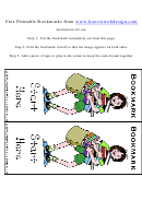 Children's School Bookmarks Template