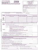 Form S-1040 - Individual Income Tax Return Form - 2008 Printable pdf