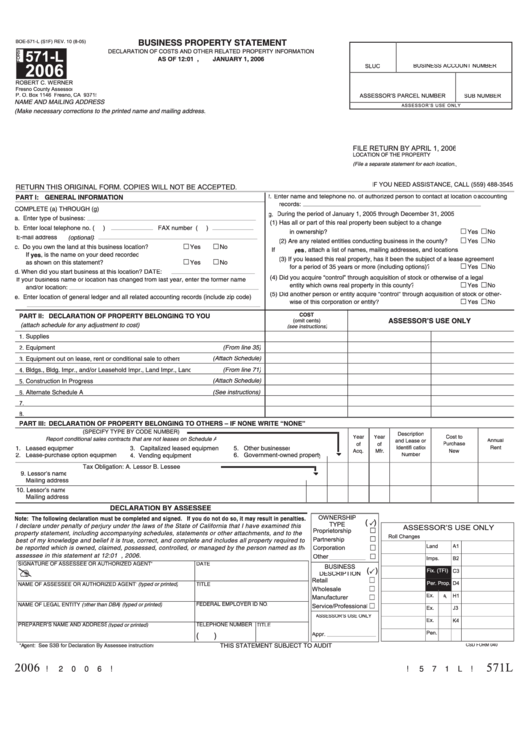form-boe-571-l-business-property-statement-2006-printable-pdf-download