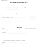 Form 2630 -2015 - Bill Of Costs - United States Bankruptcy Court