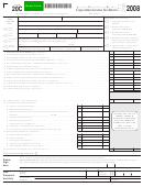 Fillable Form 20c - Corporation Income Tax Return - 2008 Printable pdf