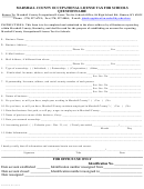 Form M-w - Marshall County Occupational License Tax For Schools Questionnaire