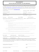 Application For Dependent Tuition Remission Form