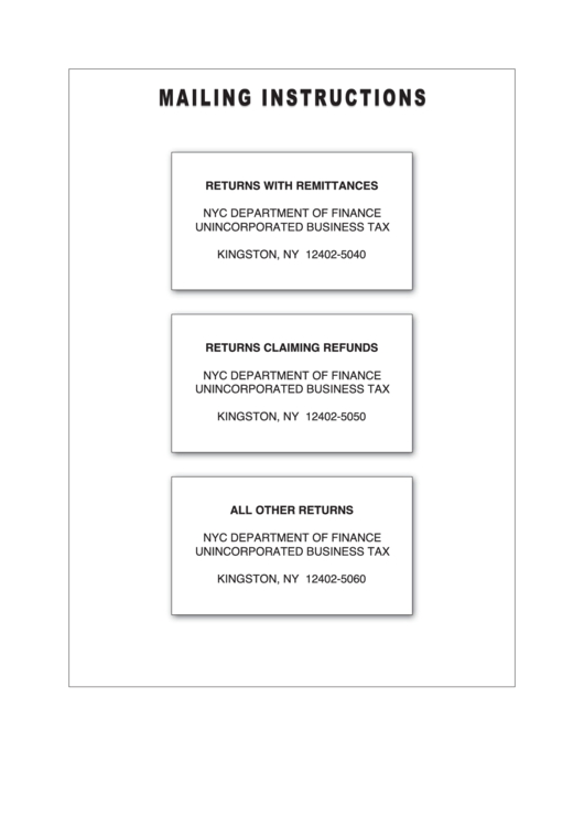 Instructions For Form Nyc-204 -Partnership Return - 2010 Printable pdf