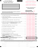 School Income Tax Form - City Of Philadelphia - 2008