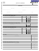 Form Ur-50 - Notice To Assessor - 2009 - 2010