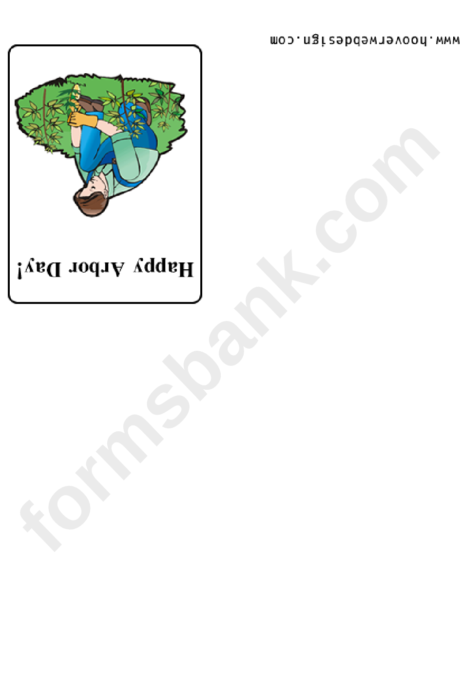 Happy April Day Greeting Card Template