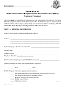 Form Naa-01 - Connecticut Neighborhood Assistance Act (naa) Program Proposal - 2001