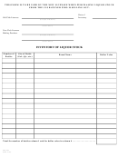 Form Abc-204 - Inventory Of Liquor Stock Printable pdf