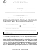 Form Llc-1017 - Statement Of Resignation Of Registered Agent