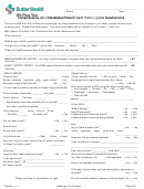 Comprehensive Adult Established Patient Health History Update Questionnaire Form