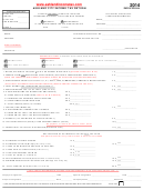 Fillable Ashland City Income Tax Return Form 2014 - State Of Ohio Printable pdf