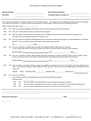 Tax Credit Verification Form - State Of Montana