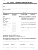 Plumbing Application Form - 2004