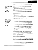 Instructions For Form Ncui 101-i - Employer's Quarterly Tax And Wage Report - 1999