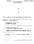 Form Ui-50a - Notice Of Change - 1998