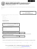 Annual Foreign And Domestic Insurance Entities Franchise Tax Report 2011 (legal Reserve Mutual) Form