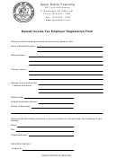 Earned Income Tax Employer Registration Form