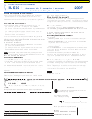 Form Il-505-i - Automatic Extension Payment - 2007