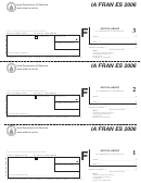 Form Ia Fran Es - Iowa Tax Payments For Financial Institutions - 2006 Printable pdf