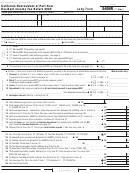 Form 540nr - California Nonresident Or Part-year Resident Income Tax Return - 2009
