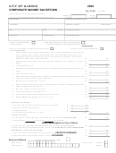 Form Al-1120 - Corporate Income Tax Return - 2009 Printable pdf