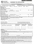 Business Tax Application Form