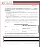 Fillable Form Sp-7 - Columbian Award Application Form - 2011 Printable pdf