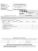 Form D-1/b - Declaration Of Estimated City Income Tax