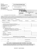 Form D-1/i - Declaration Of Estimated City Income Tax Printable pdf