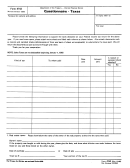 Form 4743 - Questionnaire - Taxes October 1990 Printable pdf