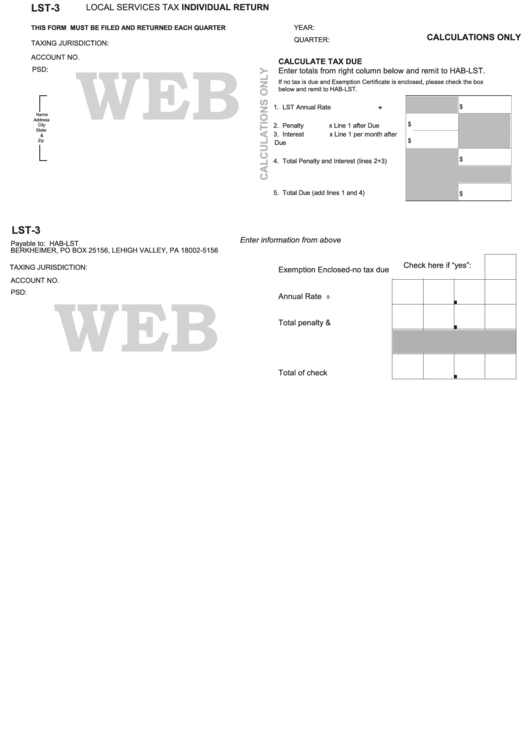form-lst-3-local-services-tax-individual-return-printable-pdf-download