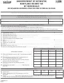 Form 502up - Underpayment Of Estimated Maryland Income Tax By Individuals - 2006