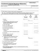Form 6620 - Investment Interest Expense Deduction Printable pdf