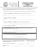 Fillable Form 635_0119 - Statement Of Change Of Registered Office And/or Registered Agent - 2011 Printable pdf