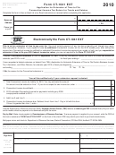 Form Ct-1041 Ext - Application For Extension Of Time To File Connecticut Income Tax Return For Trusts And Estates - 2010