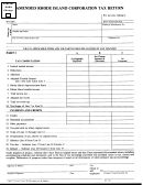 Amended Rhode Island Corporation Tax Return Form - Rhode Island