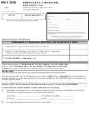 Form Em-3 - Emergency & Municipal Services Tax - 2006