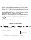 Form Dr 0158c - Payment Voucher For Extension Of Time For Filing A Colorado C Corporation Income Tax Return - 2010
