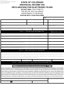 Form Dr 8453 - Individual Income Tax Declaration For Electronic Filing - 2010