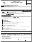 Form Modelo Sc 2916 - Certificado De Compras Exentas