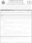 Form Tc244 - Agent's Statement Of Authority And Knowledge - 2009