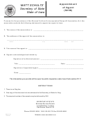 Form 635_0111a - Appointment Of Agent (501b)