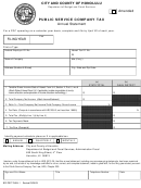 Form Bfs Psct Oahu-2 - Public Service Company Tax - Annual Statement