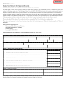 Form 3421 - Sales Tax Return For Special Events