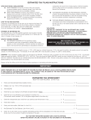 Estimated Tax Worksheet - City Of Xenia - 2007
