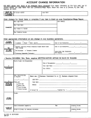 Form Uct-6491 - Account Change Information