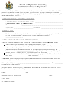 Affidavit And Agreement Supporting Claim For A Business Or Organization Form